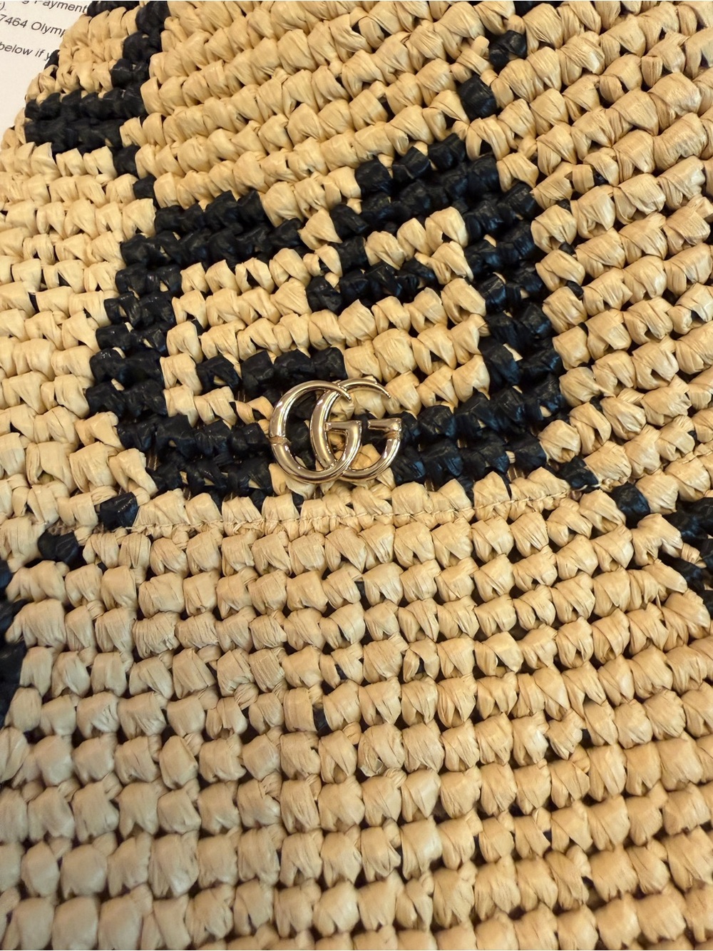 Gucci Monogram Raffia Hat - Picture 5 of 8